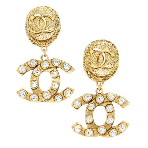 designer chanel diamond earrings.